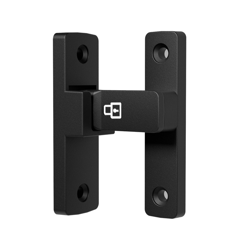 Puerta antirrobo sin perforar pestillo de la puerta hebilla de la puerta pestillo de la puerta cerradura de la puerta corredera de ángulo recto de 90 grados cerradura de la puerta corredera Puerta de Granero