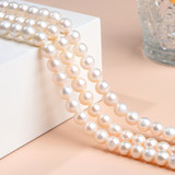 Натуральные бусины из жемчуга, украшение-шарик, аксессуар, ожерелье, оптовые продажи