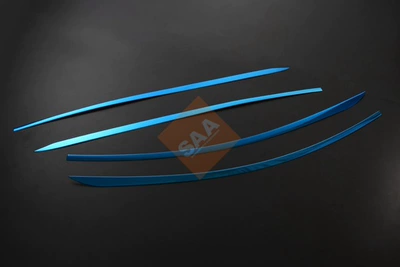 later all-body stainless | Şüşə kənarı xromları/moldingləri - car-window-trim-upper-blue-1607
