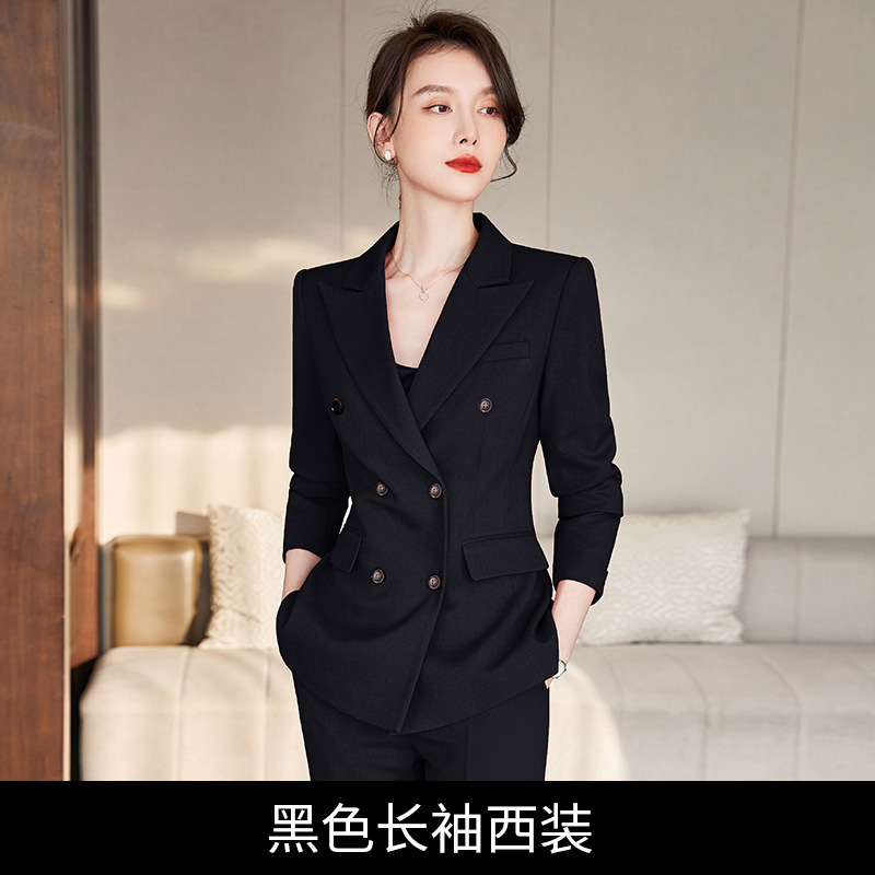 2025新款职业西装套装女OL气质修身显瘦销售经理酒店前台西服正装|undefined