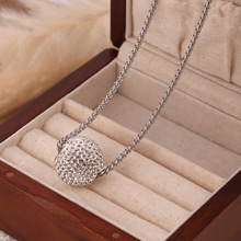 韩版简约镶钻满天星幸运圆珠项链冷淡风许愿小火球转运锁骨链颈链