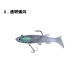 5 PCS Small Paddle Tail Fishing Lures Soft Baits Bass Trout Fresh Water Fishing Lure