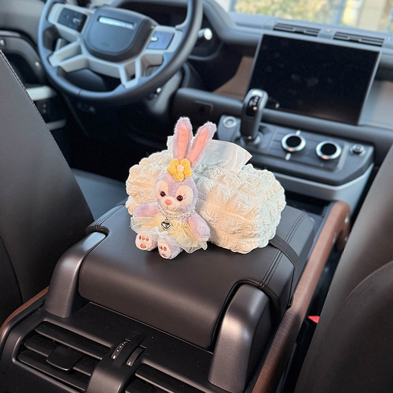 2026 New Cute Car Armrest Tissue Box, In-Car Tissue Holder, Practical and Stylish for Girls