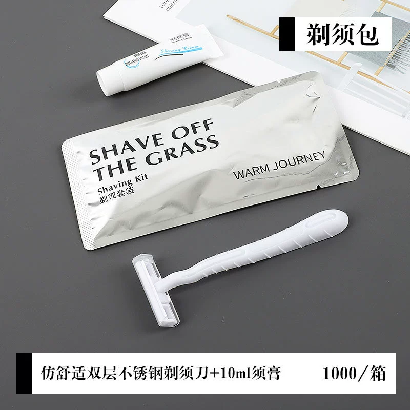 Disposable set for hotel, slippers, toothbrush, toothpaste
