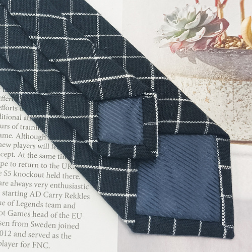Manufacturer's new men's tie Korean version 6cm narrow black gray fashion casual versatile retro jk tie men's trend