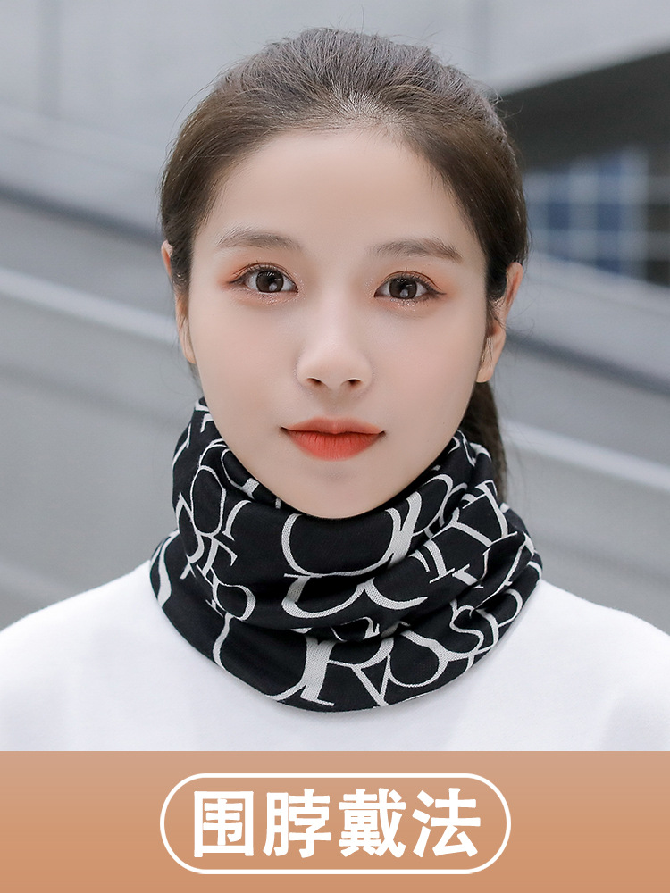 Sombrero de montaje de moda coreana para hombres y mujeres otoño invierno grueso gorro de luna máscara de ciclismo a prueba de viento image 3