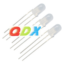 5mm红绿共阴 雾状 f5红普绿双色 F5双色灯珠 LED发光二极管