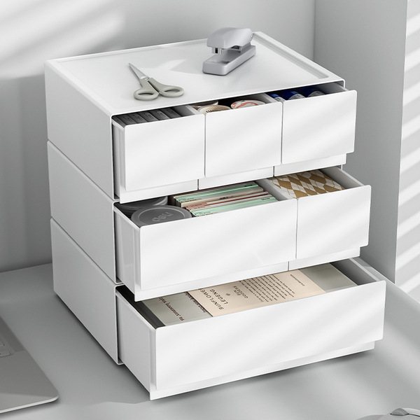 Plastic desktop storage box