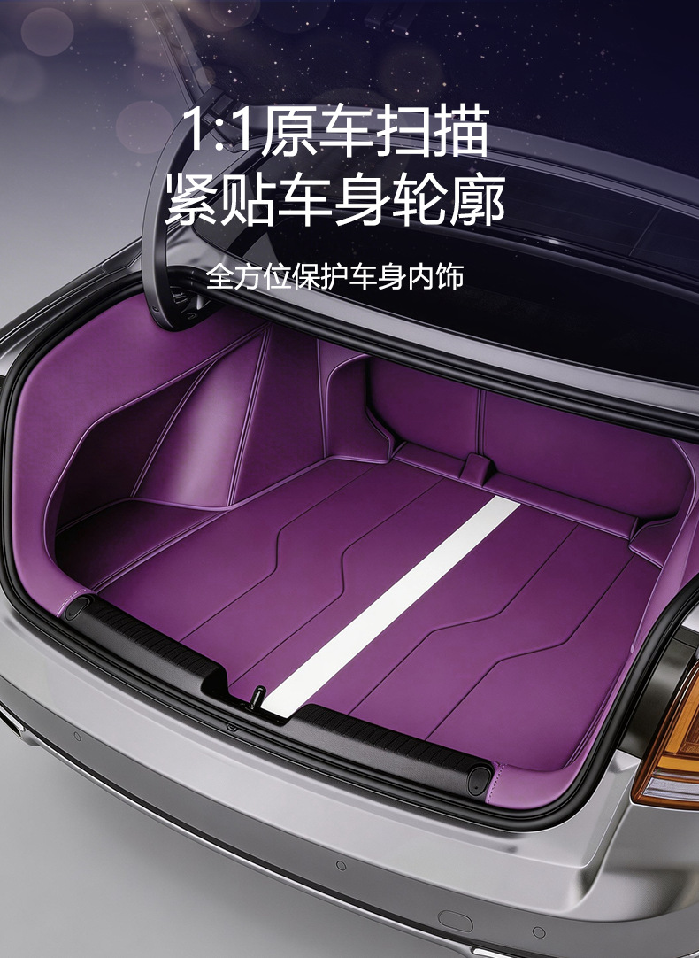 Geely Xingrui Model-Specific Trunk Mat, Waterproof and Dustproof Car Interior Accessory, Eco-Friendly Trunk Mat