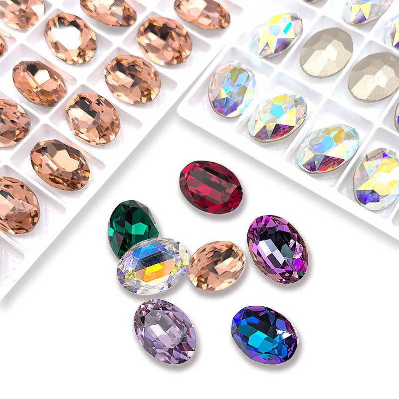 Oval Egg-Shaped Nail Art Diamond DIY Jewelry Pointed Bottom Special-Shaped Crystal Diamond Nail Wholesale Diamond Oval Crystal Diamond Oval Egg-Shaped Nail Art Diamond DIY Jewelry Pointed Bottom Special-Shaped Crystal Diamond Nail Wholesale Diamond Oval Crystal Diamond
