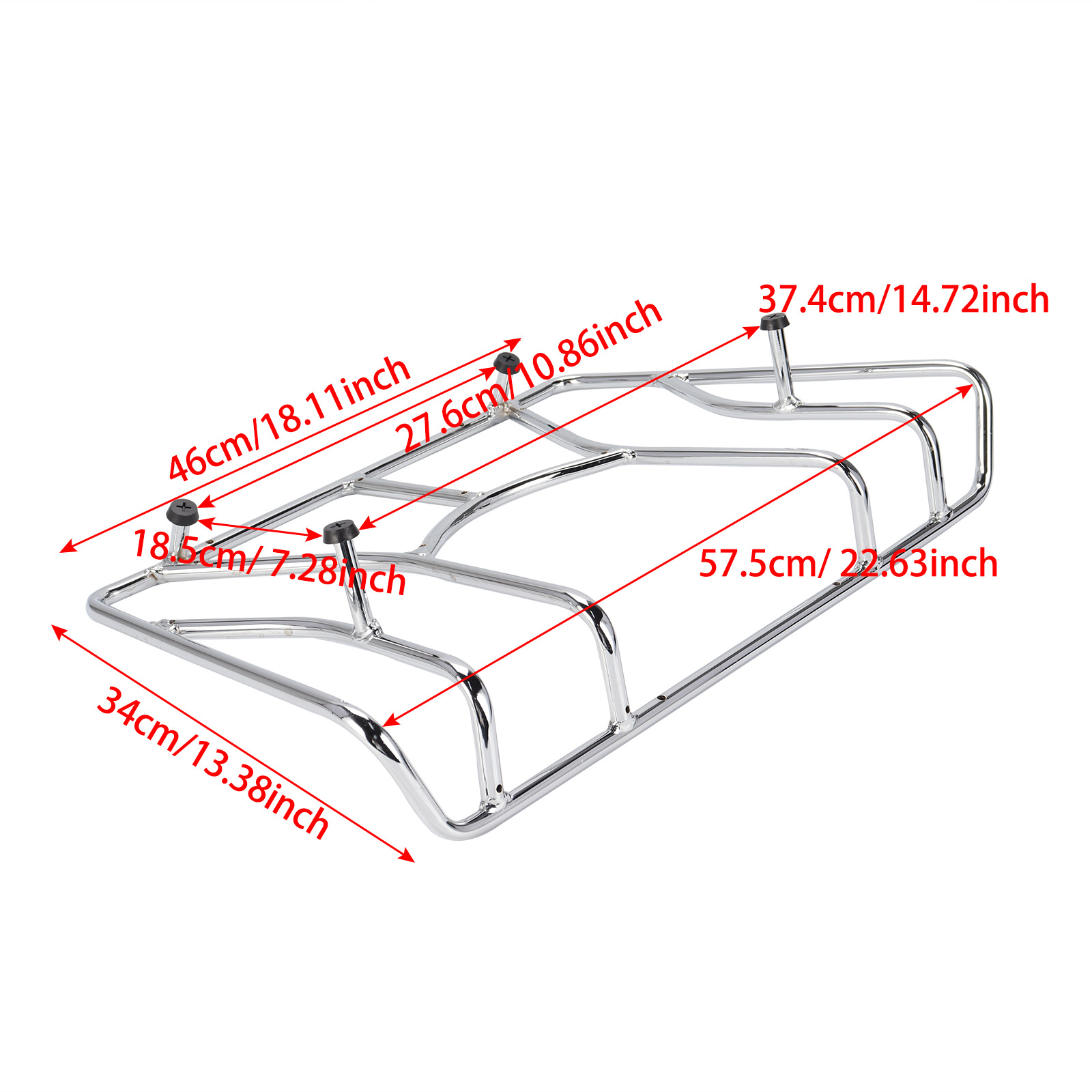 Motorcycle Tail Rack Suitable for Harley Gliding Highway Street Gliding Series Modified Tail Box Shelf Top Rack