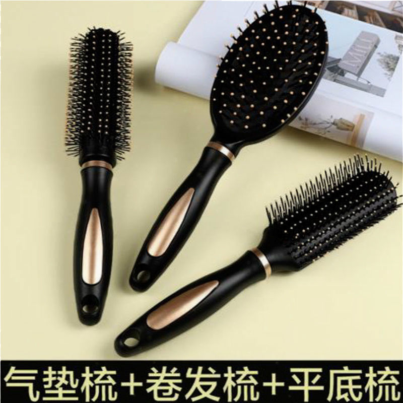 Casa pein de cabello rizado, airbag para hombres y mujeres, pein de masaje, pein de costilla, lindo pein de cabello cilíndrico, peinero