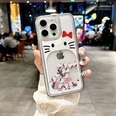 KT猫流砂ケースは、Apple 17Promax、16PRO、14/15/13対応の個性的な耐衝撃ケースです。ネットで話題の新作です。