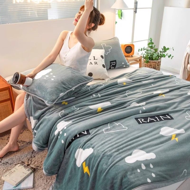 Leche mantas de terciopelo más terciopelo grueso brida coral terciopelo pequeña manta dormitorio de estudiantes dormitorios de invierno