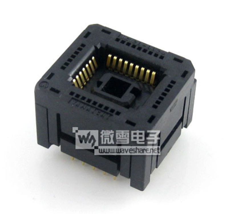 PLCC32 IC芯片进行烧写测试引脚间距1.27mm 编程座 测试座 老化座