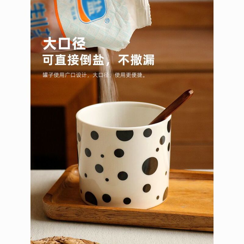 调料盒套装调料瓶厨房家用陶瓷调味瓶罐盐罐组合装辣椒罐子勺味精|undefined