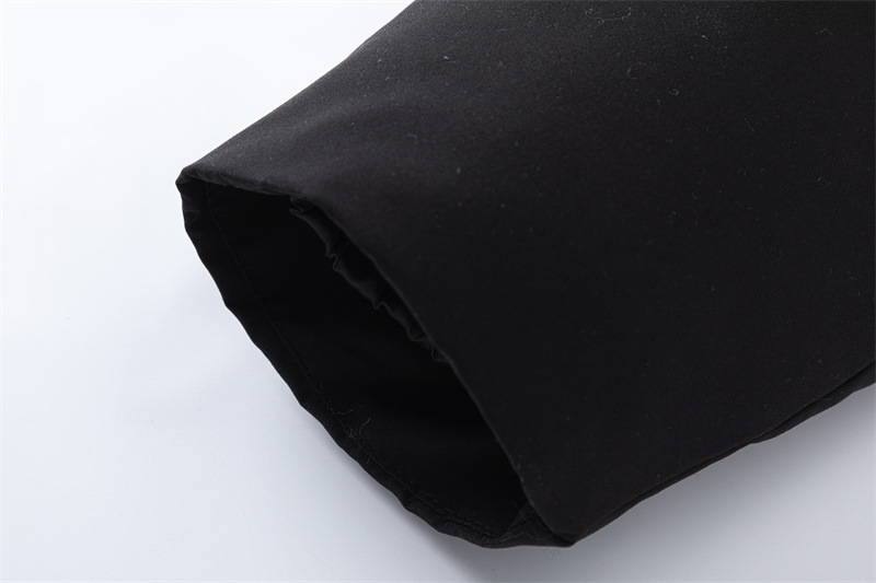 Catálogo de invierno nueva marca de moda americana carta de metal negro abrigo de algodón de los hombres sueltos engrosada abrigo de pan corto