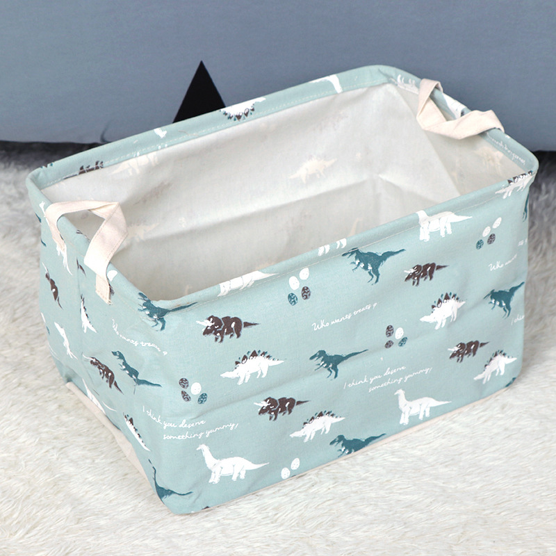 Transfronterizo Amazon cesta de almacenamiento rectangular artículos diversos organización de juguetes cesta de almacenamiento mango cesta de almacenamiento de tela fabricante