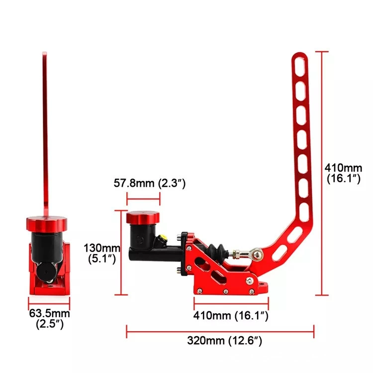 Автомобильный модифицированный гоночный дрифт-ручной тормоз, новый полностью алюминиевый ручной тормоз, профессиональный ручной тормоз, вертикальный дрифт-ручной тормоз