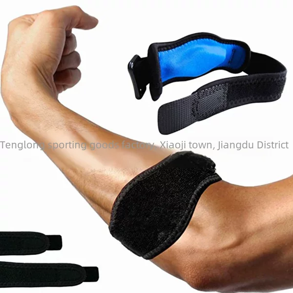 Cross-border main push sports pressurized elbow protection badminton tennis adjustable elbow protection sponge protection wholesale