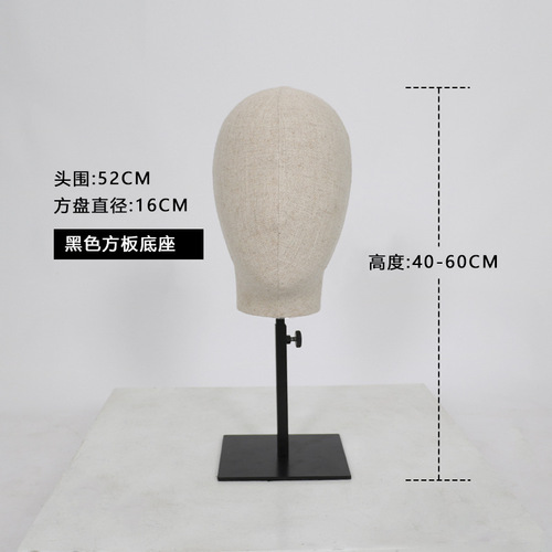 Hat display rack unisex head model prop fake human head accessory fake hair head model half body woman head model