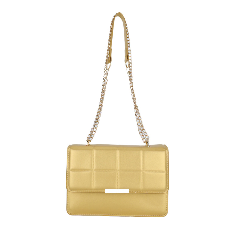 Bolsa de casca dura de cuadrilátero de cadena sólida, bolso cuadrado de damas de este año, bolso de hombro de moda de textura, bolso de mochila casual