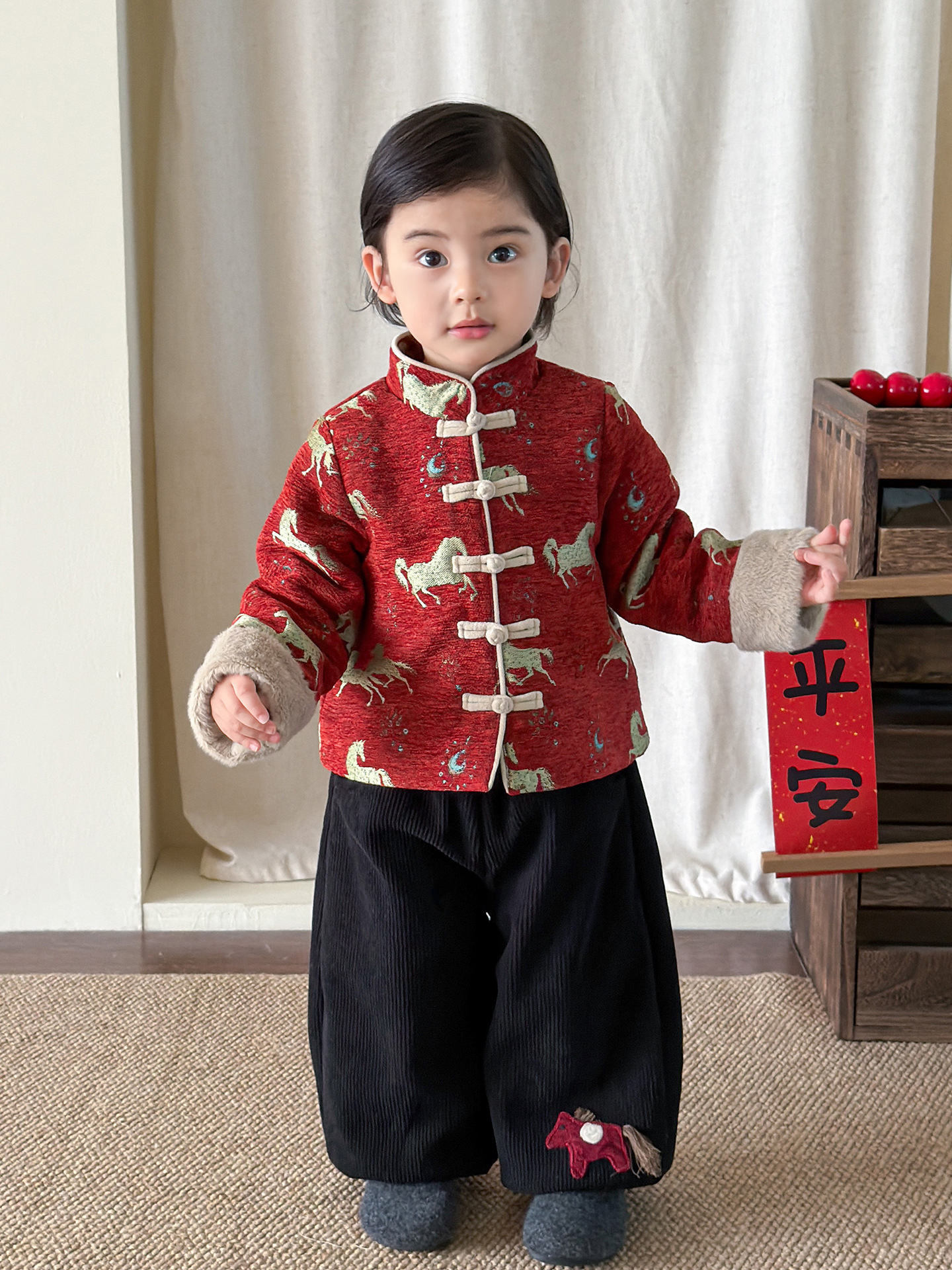 Ropa infantil de azúcar de canela de pera, ropa de invierno, ropa de algodón para niños, ropa de invierno, ropa de algodón para hombres, ropa de nuevo estilo chino