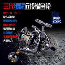 迪瓦3代全金属防海水8000型19轴12000纺车轮线杯锚鱼远投轮海钓