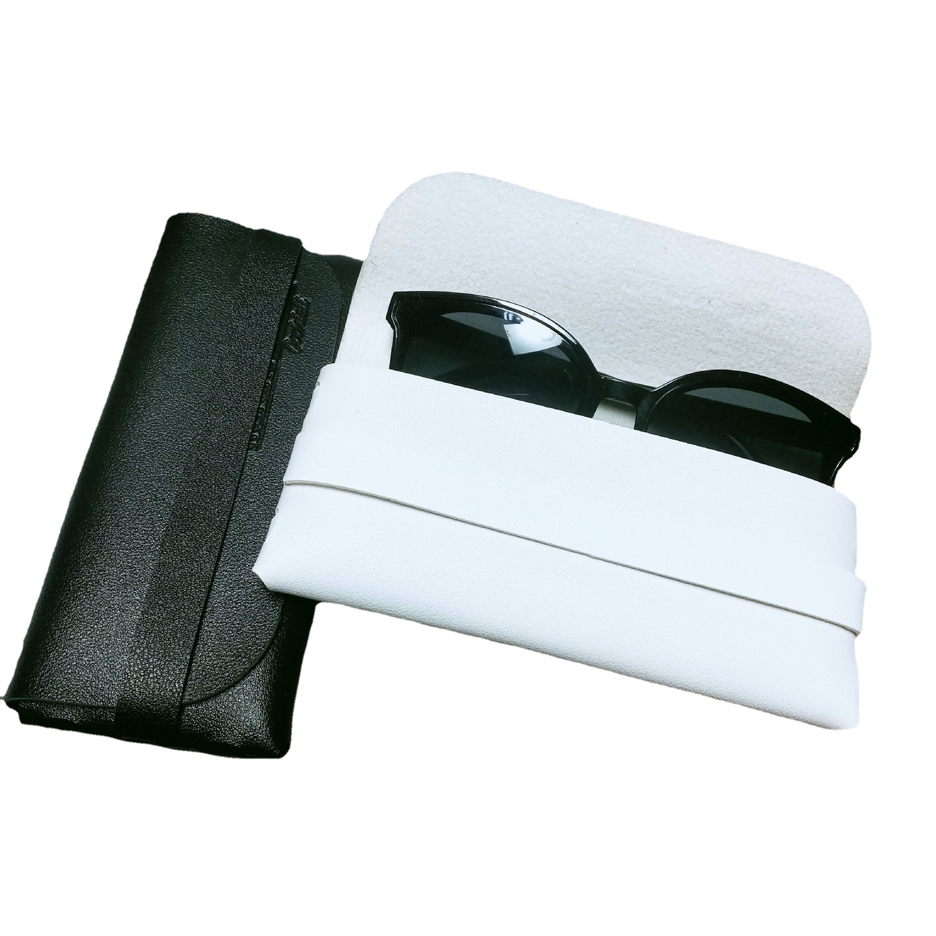 皮制软包眼镜盒眼镜架大框太阳墨镜包装收纳盒pu收纳包潮流眼镜盒