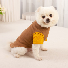New Pet Dog Clothing, Pet Outerwear, Fleece Liner for Autumn/Winter, with Leash Ring, Cross-border Amazon Manufacturer Wholesale