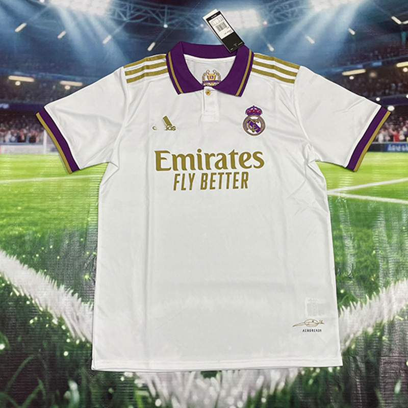 Nuevo Real Madrid Real Madrid Camiseta de fútbol local y visitante Camiseta Edición para fanáticos Edición especial personalizada Venta al por mayor transfronteriza