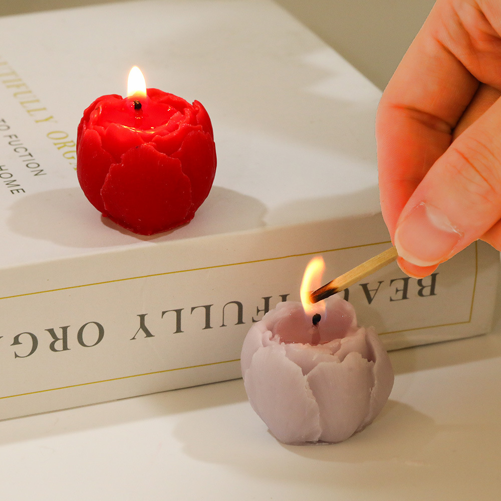 Grenzüberschreitende, handgefertigte Aromatherapie-Duftkerze im INS-Stil mit Rosenduft – ein heilendes, romantisches Geschenk für die Feiertage oder ein Souvenir._voghion.com