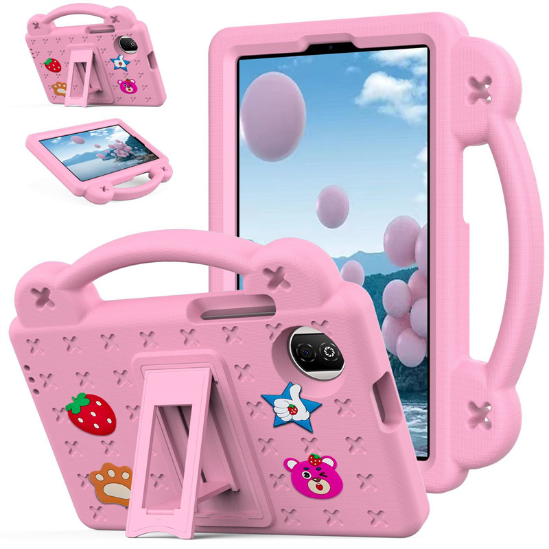 Cross-Border Applicable Honor Pad X7 (2025) Tablet Protective Cover Strawberry Bear Kidsren's Anti-Fall Case