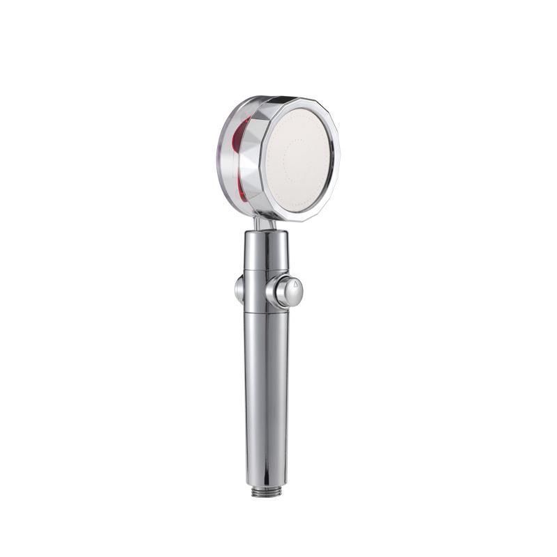 Black Technology: Little Waist Turbocharged showerhead, propeller, high-pressure shower head, bathroom nozzle undefined