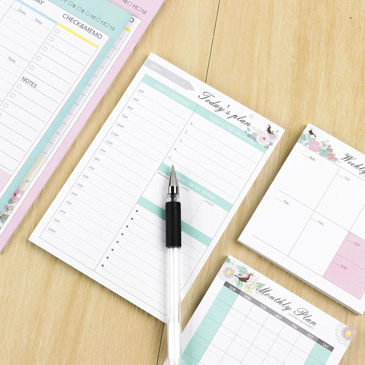 2014 Simple Business Day Month Plan for Signing Ben Ben You Can Tearing Notepad This Office Sub -Book Memo Memorandum