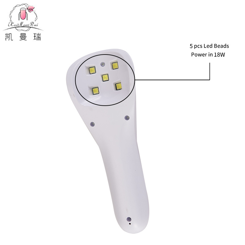 Lámpara de Fototerapia Portátil Recargable de Estilo Japonés para Uñas, Mini Lámpara de Uñas con Pantalla LCD y Temporizador