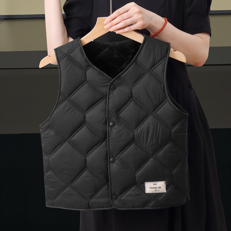 外贸秋冬新款校服神器保暖背心男女宝宝加厚中大童加绒坎肩马甲|undefined