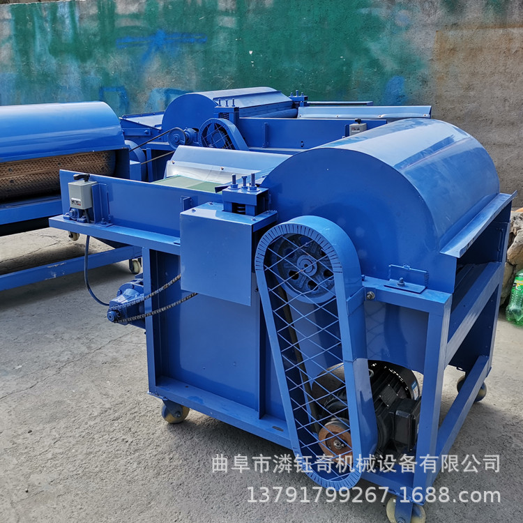 旧麻袋麻绳开花机 毛毡旧被套开松机 棕丝粗纱头开松机