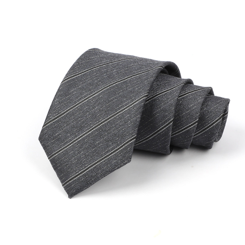 Corbata de hombre jacquard bordado 8CM poliéster seda corbata tejida hombre sentido superior l corbata logo diseño y producción