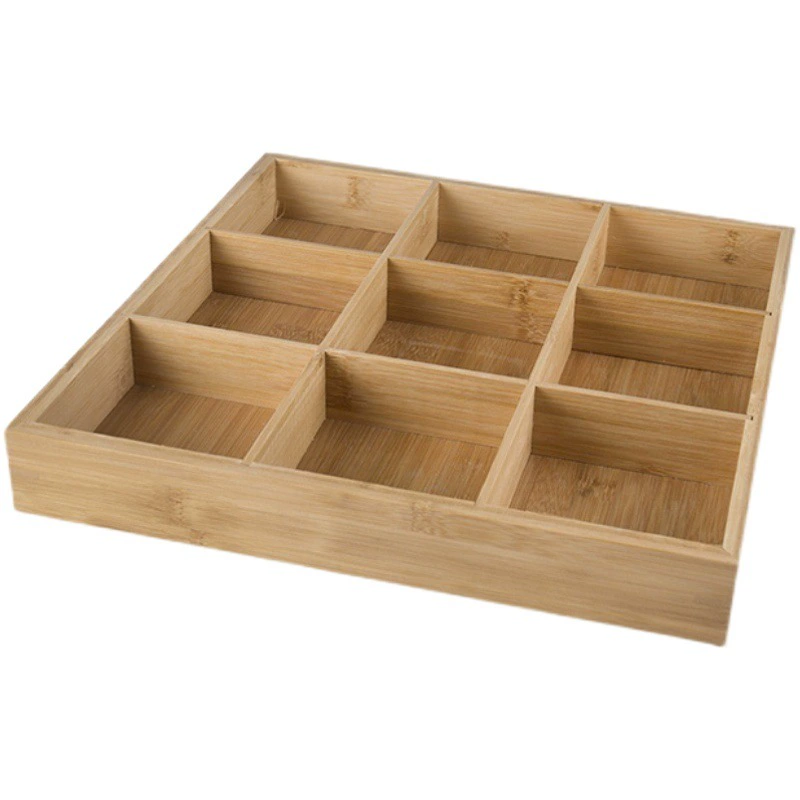 Бамбук и дерево Jiugongge гарнир тарелка отель жаркое Ресторан отделение для посуды поднос для барбекю соус духовка приготовление чая тарелка с сухофруктами