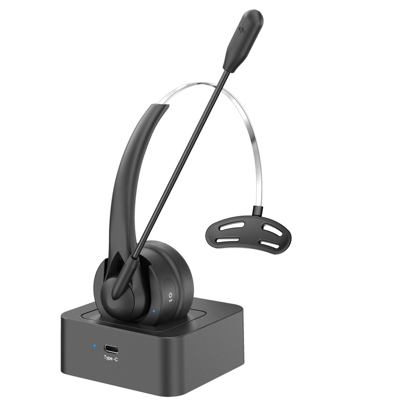 Enc Call Noise Reduction Bluetooth Headset for Office, Telemarketing, Customer Service, Mobile Music, Gaming, Low Latency