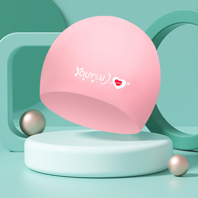 女性用シリコン製防水スイミングキャップ、頭を締め付けないスイミングゴーグルセット、大人用特大サイズ、ロングヘア専用、快適な耳保護スイミングキャップ、男性用|undefined