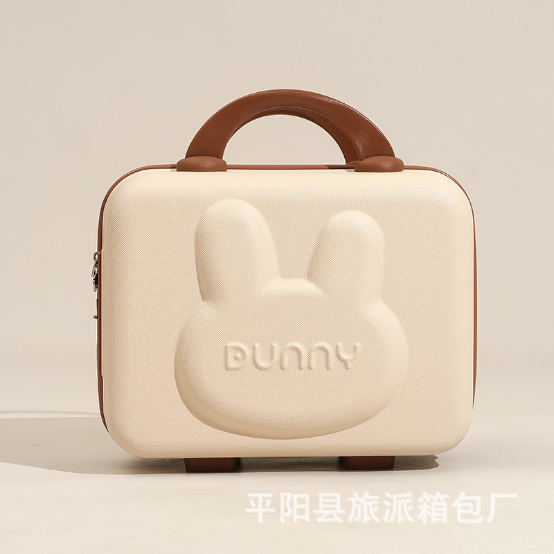 韩版手提箱行李箱化妆14寸卡通可爱密码箱轻便迷你收纳包女小箱子