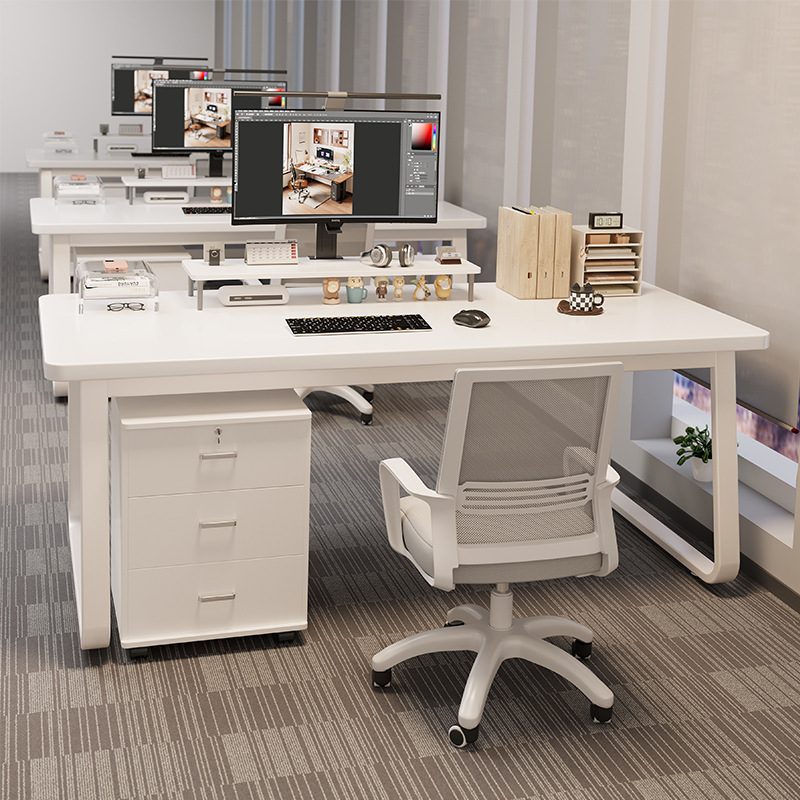 Office Desk Simple Modern Office Desk Staff Table and Chair Combination Simple Staff Home Desk Computer Desk