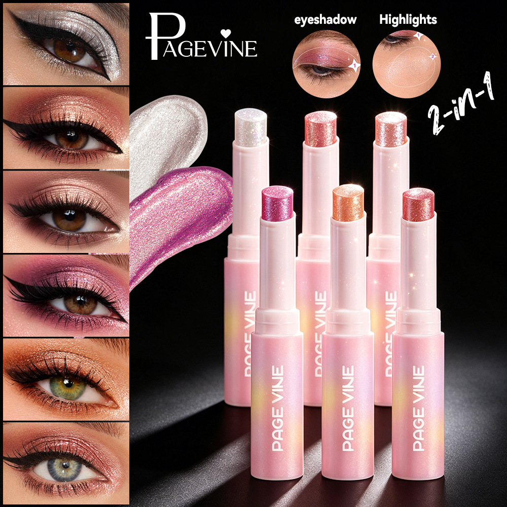 Cross-border color maquillaje PAGE VINE explosivo gel de agua de alta brillo de sombra de ojos multicolor ultra brillante de alta brillo de sombra de ojos