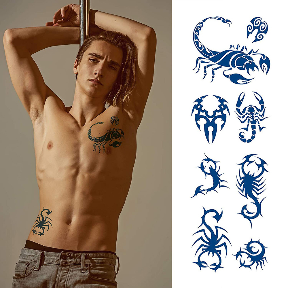 啞面不反光 果汁草本紋身貼紙 純植物 半永久仿真刺青 tattoo