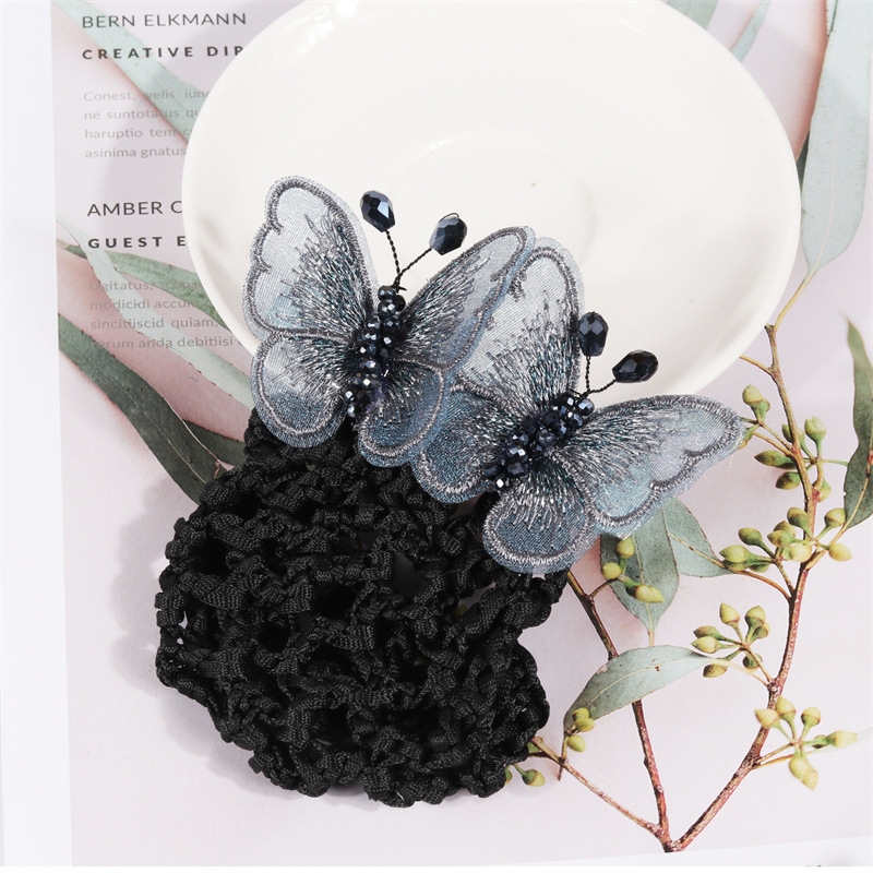 2023 nueva moda pelo roto artefacto pelo neto horquilla Cola de Caballo clip elegante retro francés mariposa horizontal Chuck clip superior