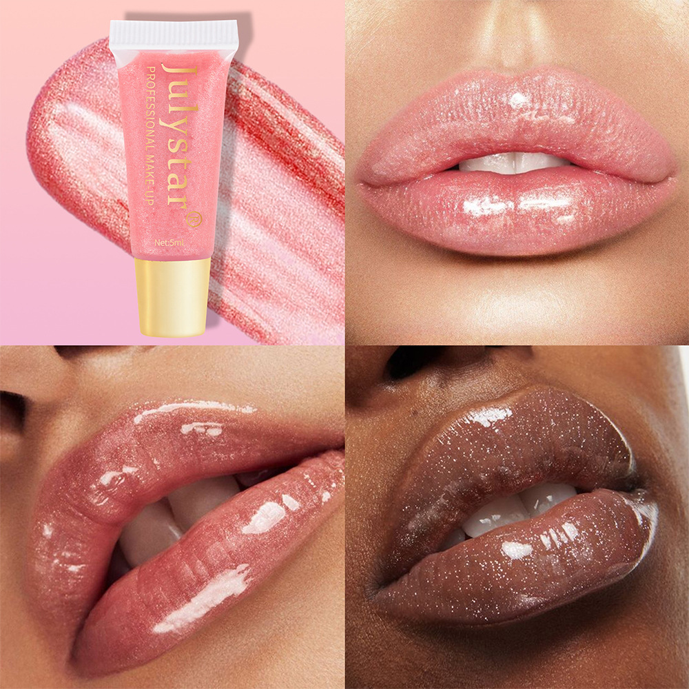 Julystar Moisturizing and Hydrating Pearlescent Lip Gloss Long-lasting Water Repellent Lip Oil Easy to Color Lip Makeup wholesale undefined