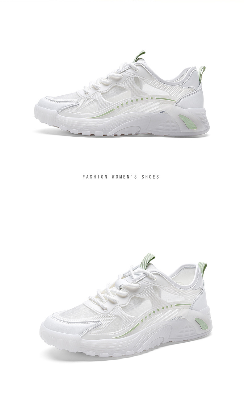 Giày sneaker nữ chạy bộ mesh thoáng mũi kín đế mềm mùa hè 2025 — DH 58212 màu xanh lá cây, DH 58219 Trắng, DH 58336m màu, DH 58278-1 màu xám chi tiết 19