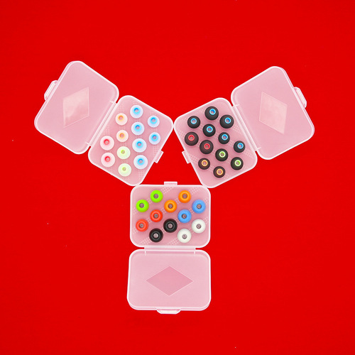 Zhongshan Zhensheng transparent earphone silicone sleeve storage box PP material earphone memory foam packaging box manufacturer